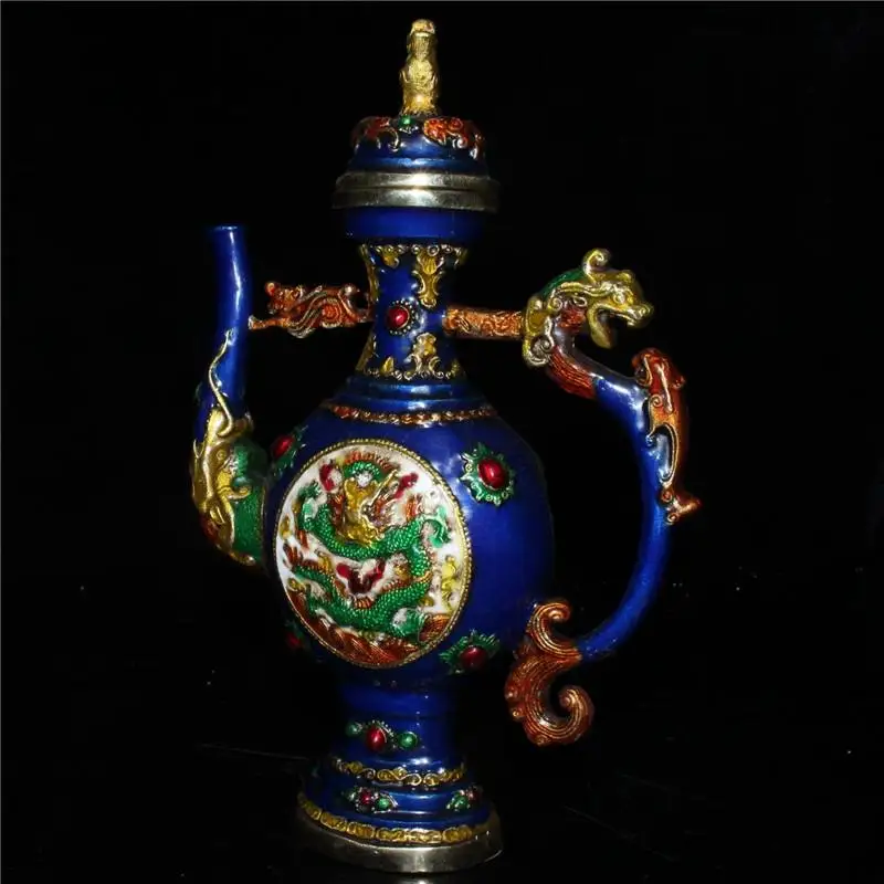 

Китайская старинная тибетская рукоделие, Цветочная бутылка дракона