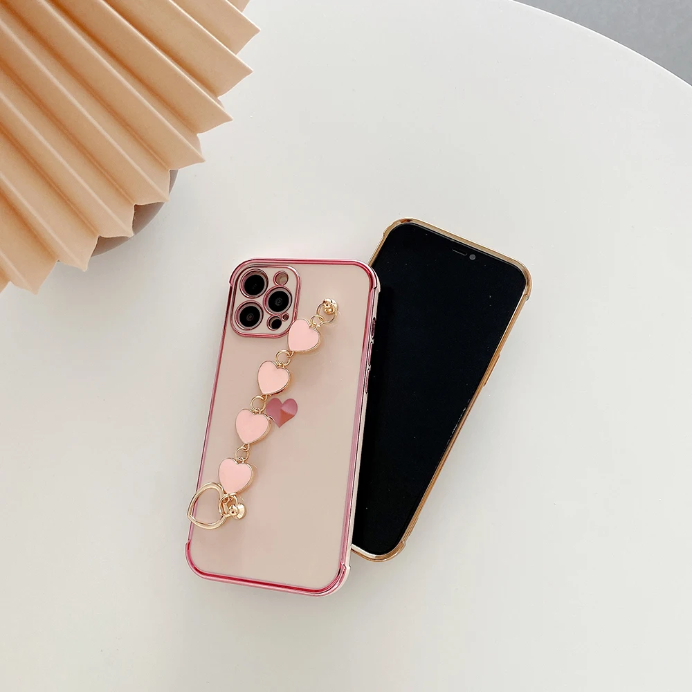 Покрытие любовь браслет границы узор чехол для нового IPhone 12 11 Pro Max 7 8 Plus XR X XS