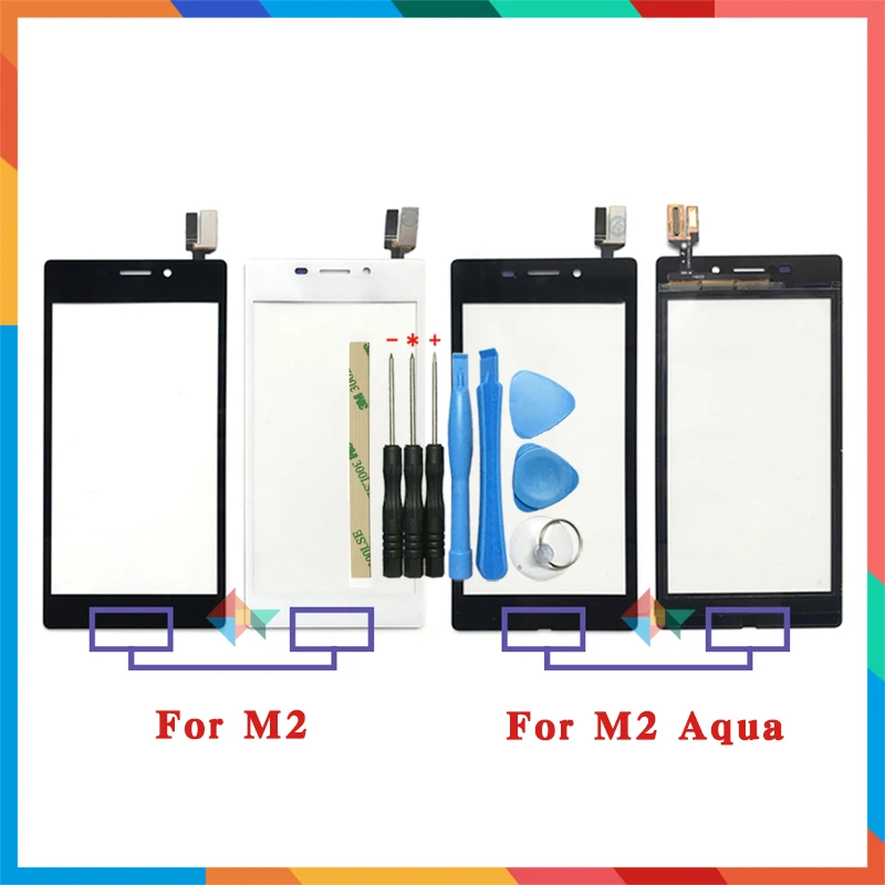 Сенсорный Экран 4 8 дюйма для Sony Xperia M2 S50H D2302 D2303 D2305 D2306 и Aqua D2403 дигитайзер переднее