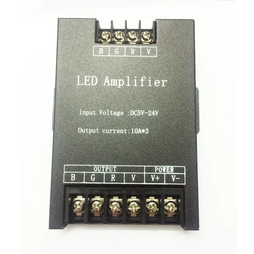 

150W 360W 720w DC5-24V 5V 12V 24V 30A LED RGB Amplifier Controller Signal Repeater for 3528 /5050 RGB Led strip light