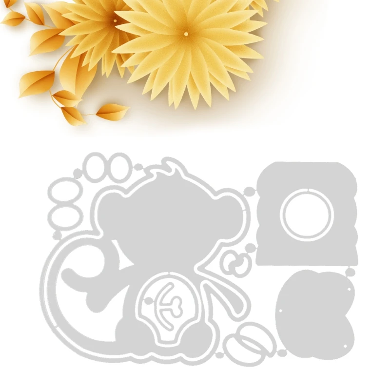 

Easter Monkey Box Metal Cutting Dies Stencil Scrapbooking DIY Album Stamp Paper