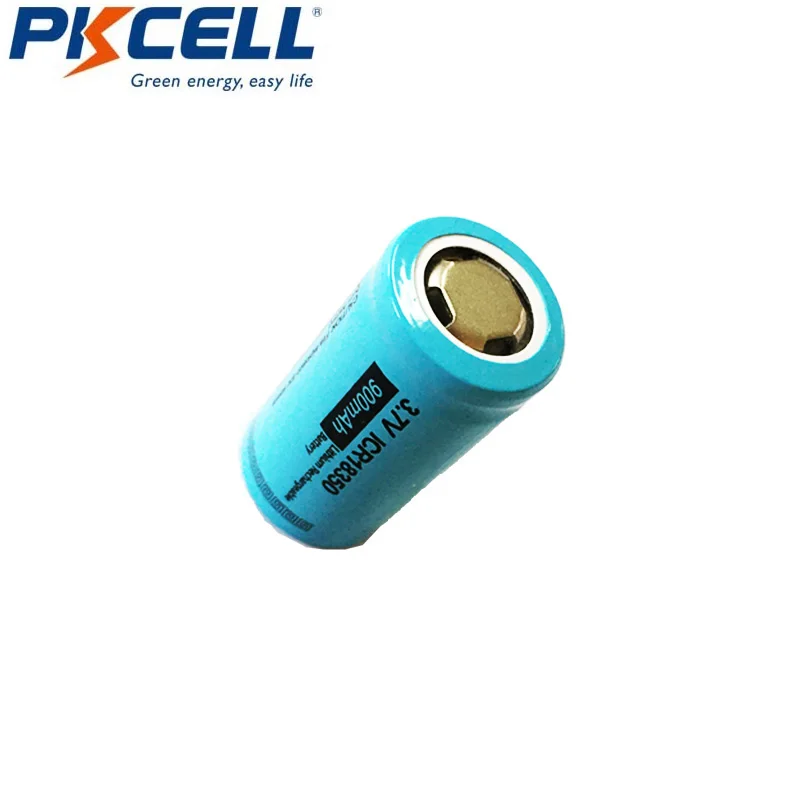 Литий-ионный аккумулятор PKCELL ICR 18350 2 шт. 3 7 В 900 мАч | Электроника