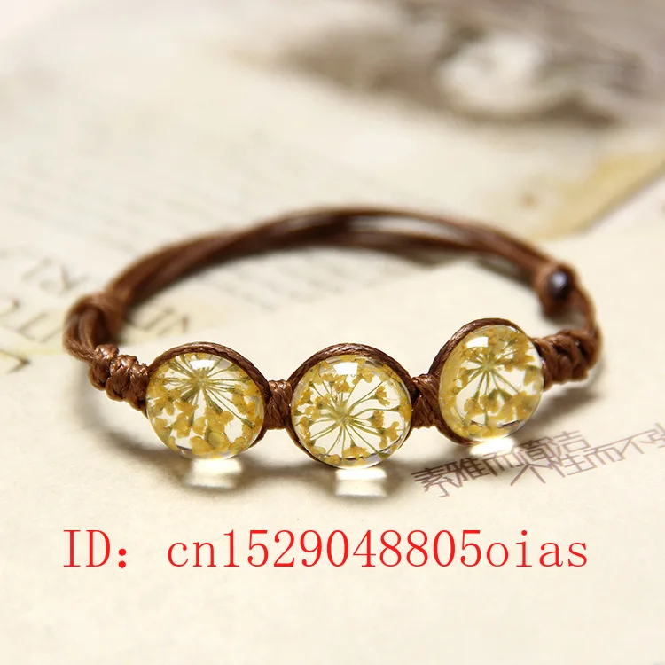 Натуральный белый кристалл камень браслет многоцветный вечный цветок ручной