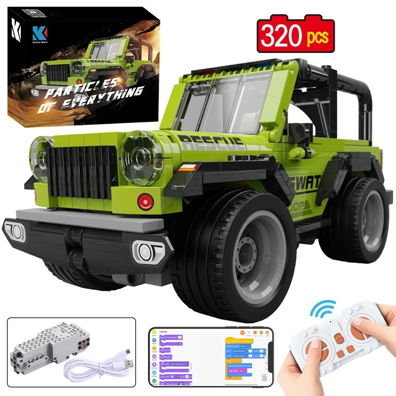 

KAIYU APP Programming Remote Control City Off-Road Racing Car Building Blocks Technical RC Vehicle Truck MOC Bricks Gifts Toys