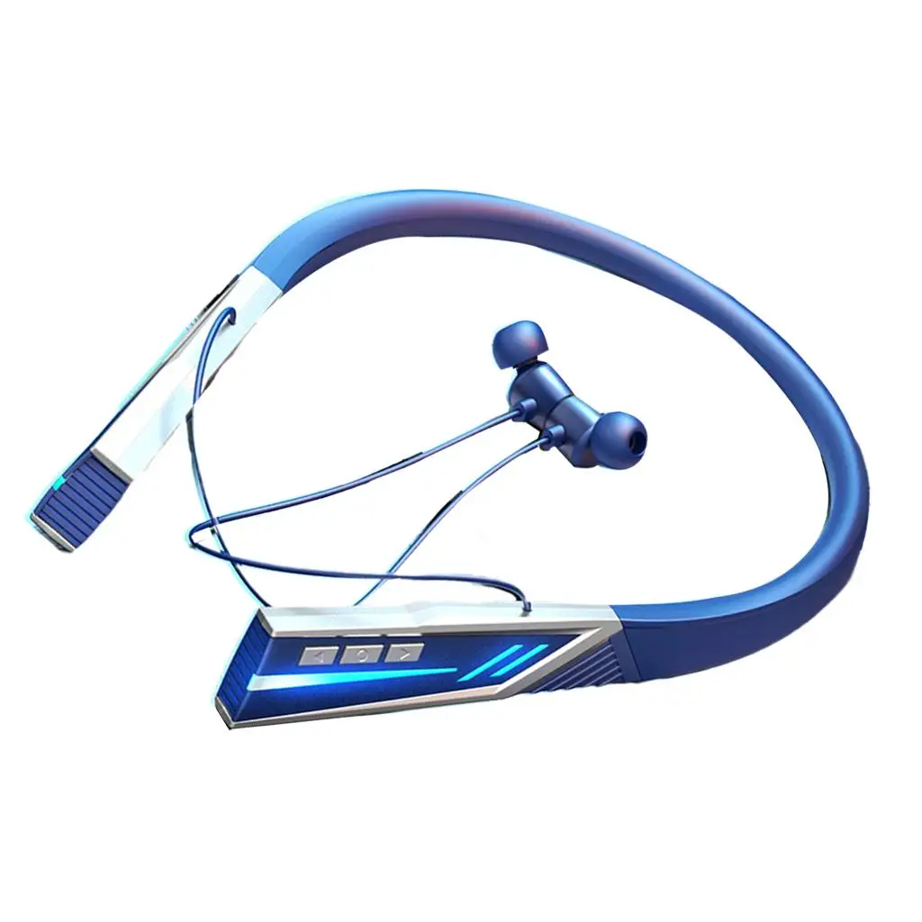 Наушники с подвесной шеей Bluetooth 5 2 встроенный микрофон голосовая помощь Гибкая
