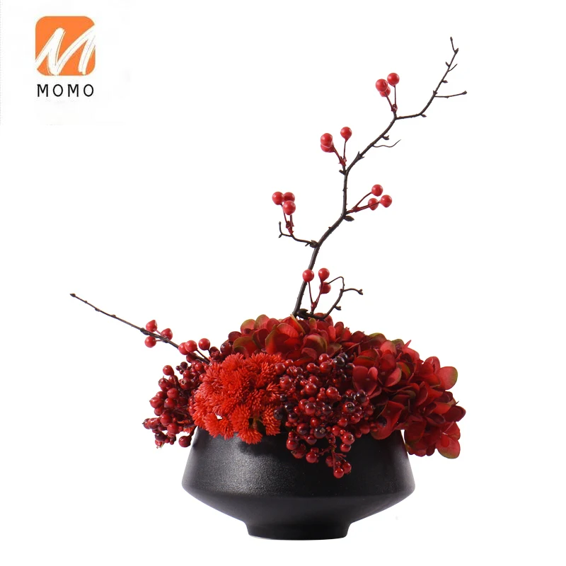 

Новый искусственный/искусственный цветок в китайском стиле, мягкий наряд, украшение для стола, украшение для гостиной, настольные цветочны...
