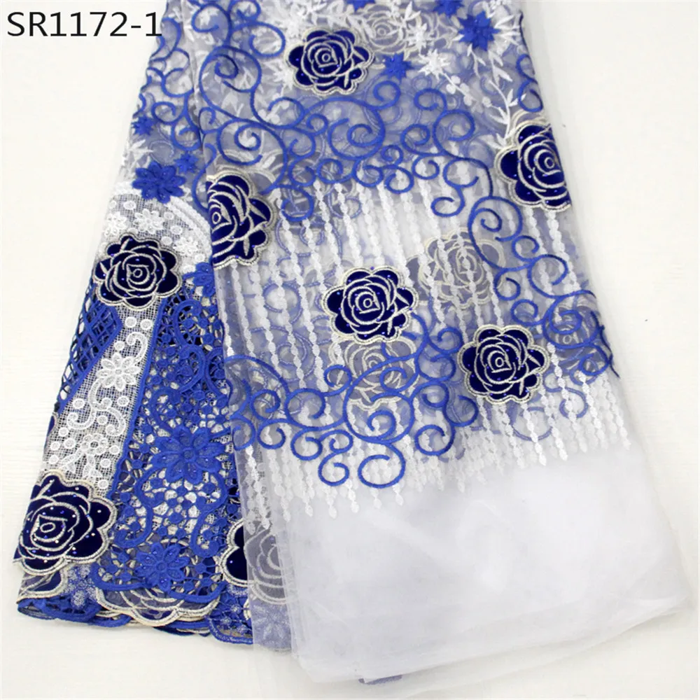 Лидер продаж белая Роскошная свадебная ткань Тюль с вышивкой французская