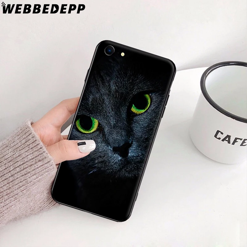 Черная кошка глаз на мягкий чехол для samsung Galaxy S6 S7 край S8 S9 S10 Note 8 9 10 плюс S10e A10S A20S A30S