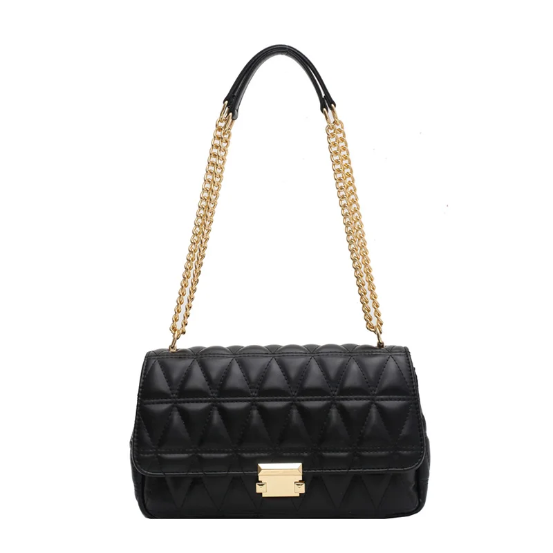 

Chain Design Small Shoulder Bag 2021 Fashion Brand Trending PU Leather Women's Handbag and Purses Small Shoulder Crossbody Bag