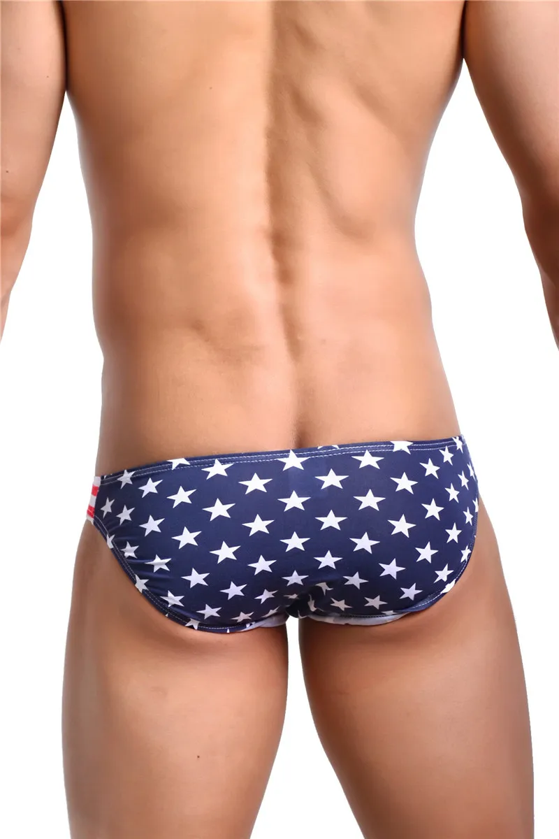 Мужское сексуальное нижнее белье трусы-бикини хлопковые трусы с низкой талией и