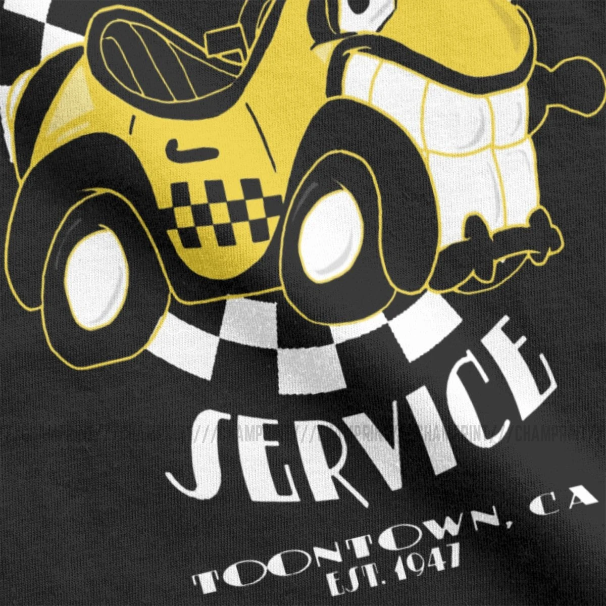 Women's Benny's Taxicab Service T-shirts Who Framed Roger Rabbit T Shirt Aesthetic Tops Tees Round Neck Hipster Female Clothes |