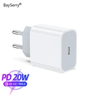 bayserry usb pd charger 20w fast charging for iphone 12 pro max 11 xr xs 8 quick charge for samsung xiaomi redmi type c charger