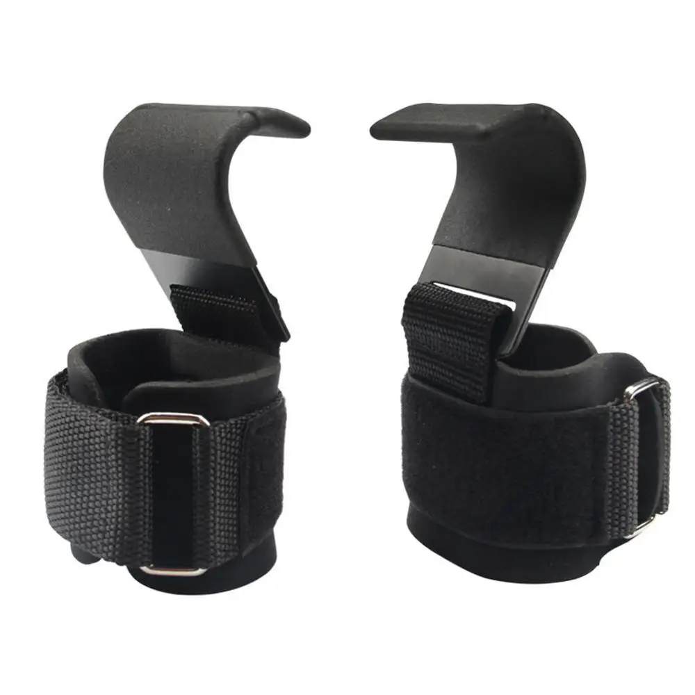 

Weight Lifting Grip Hooks Lifting-Hook Hand-Bar Fitness Wrist Straps Heavy Duty Pull-ups Power Lifting Grips Padded Workout Hook