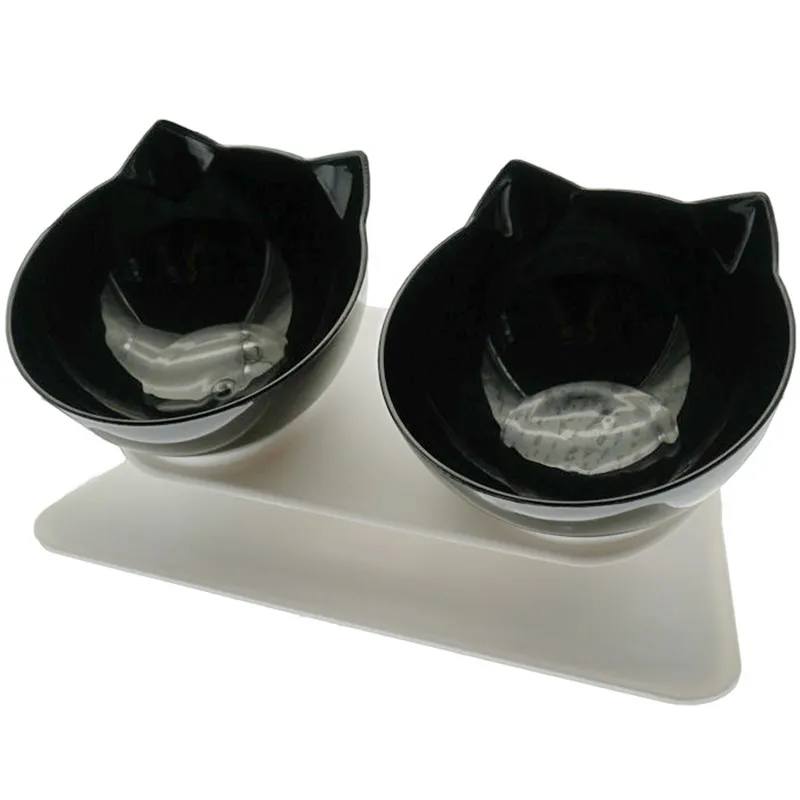 

Non-Slip Double Cat Bowl Dog Bowl With Stand Pet Feeding Cat Water Bowl For Cats Food Pet Bowls For Dogs Feeder Product Supplies