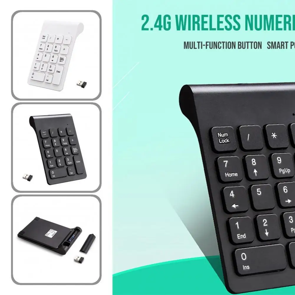 

Simple 2.4G Wireless Plug Play Number Keypad Number Keyboard Pad Mini Stable Transmission