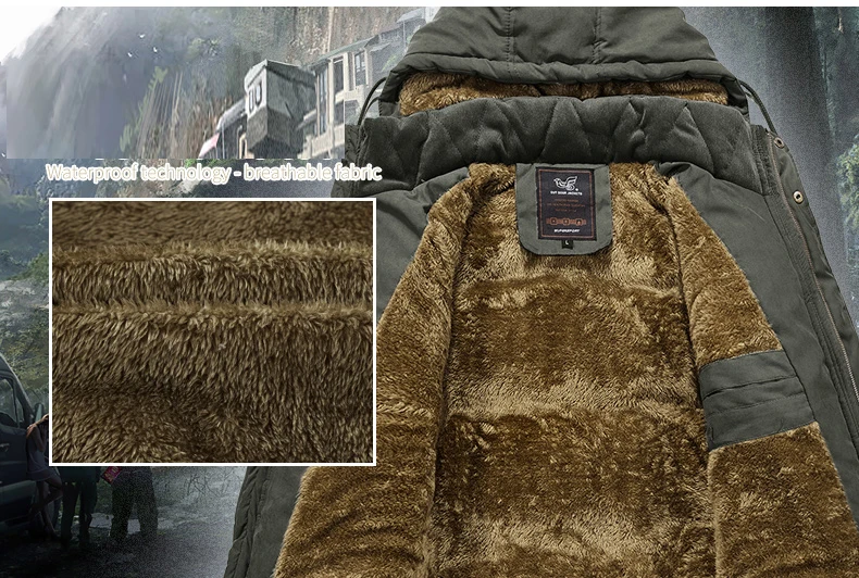Мужская зимняя куртка 8XL Толстая теплая парка флисовая меховая с капюшоном Военная куртка уличная спортивная куртка походная Лыжная Мужская