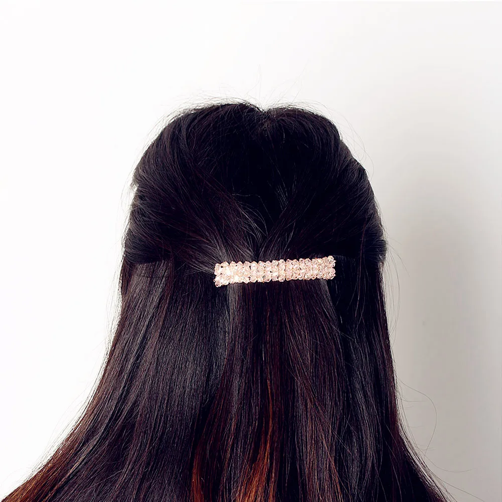 

Crystal Hairpins Headwear ForWomen Girls Rhinestone Hair Clips Pins Barrette Styling Tools Accessories