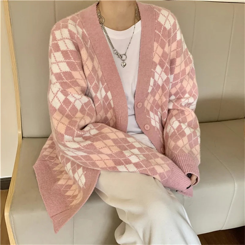 

Women Cardigans Long Sleeve Knitted Sweater Autumn Winter Female Jumpers Cardigan Buttons Jacket Pull Femme Casual Coat