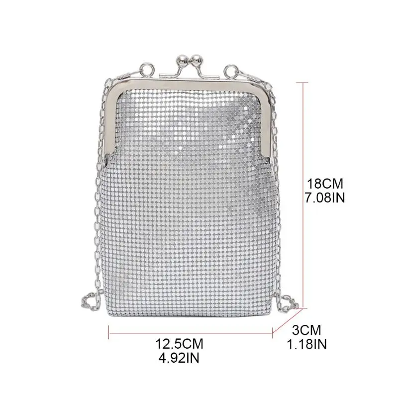 Женская вечерняя сумка на цепочке через плечо клатч для невесты Вечерние