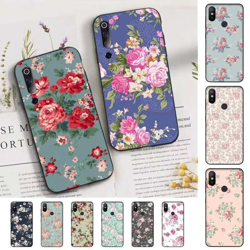 

FHNBLJ Rose Flowers Phone Case for Xiaomi mi 9 8 10 5 6 lite F1 SE Max 3 2 mix 2s