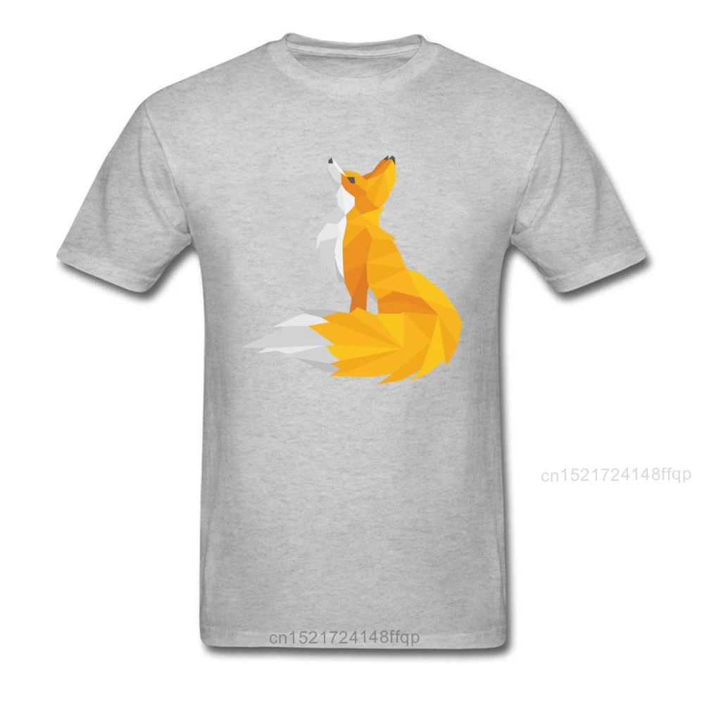 Мужская черная футболка с геометрическим рисунком лисы модная дизайнерская