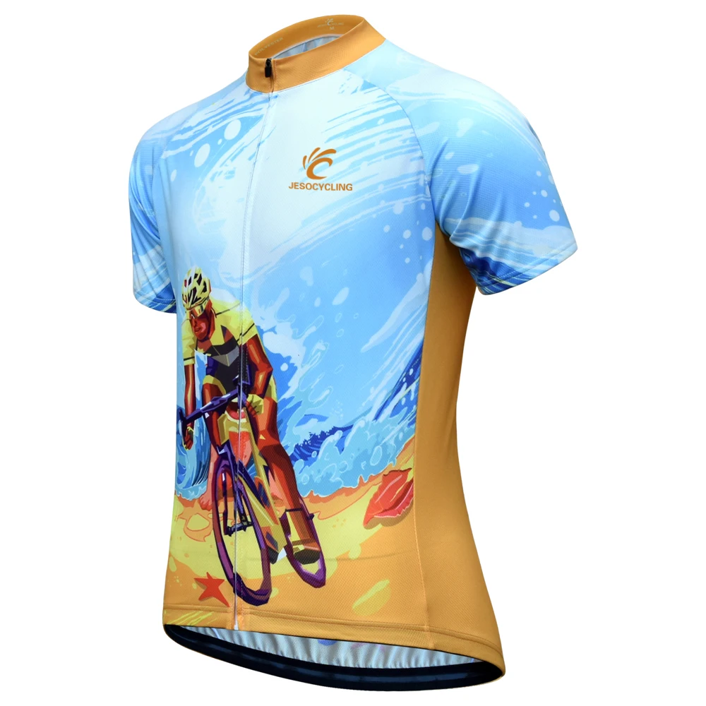 Новинка 2022 велосипедная Джерси Мужская футболка с коротким рукавом для горного