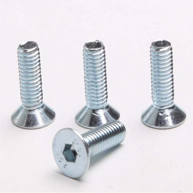 

DIN8879 10.9 Countersunk Head Inner Six Angle Bolt Galvanized Flat Countersunk Head Screws Six Angle M8*10/12/16... 70mm