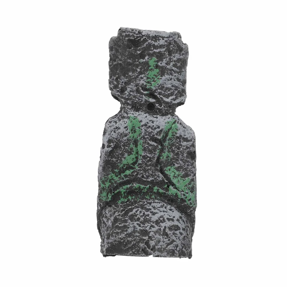 

1 Pair Resin Underwater Landscaping Craft Ornament For Fish Tank Decoration Artificial Aquarium Easter Island Statue Accessories