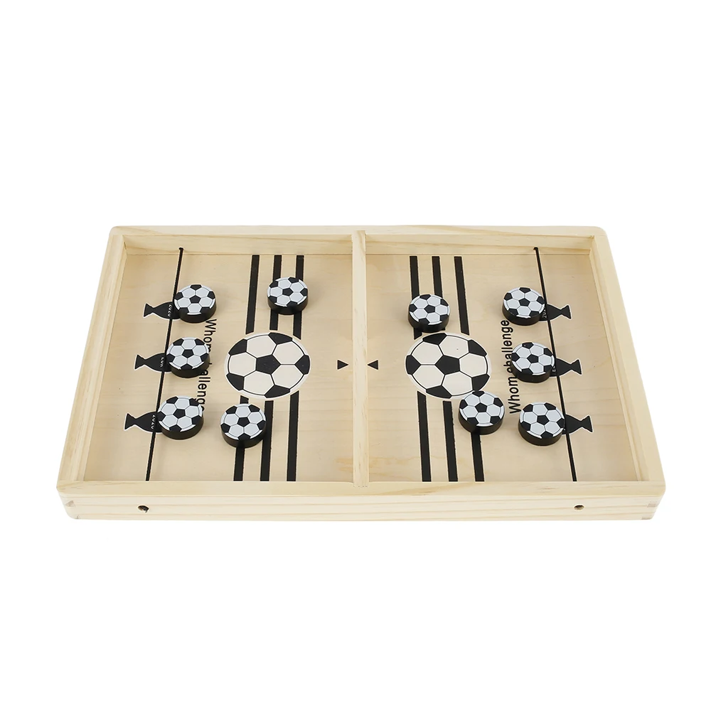 Быстрый слинг шайба смешная настольная игра деревянная Футбол стол Хоккей