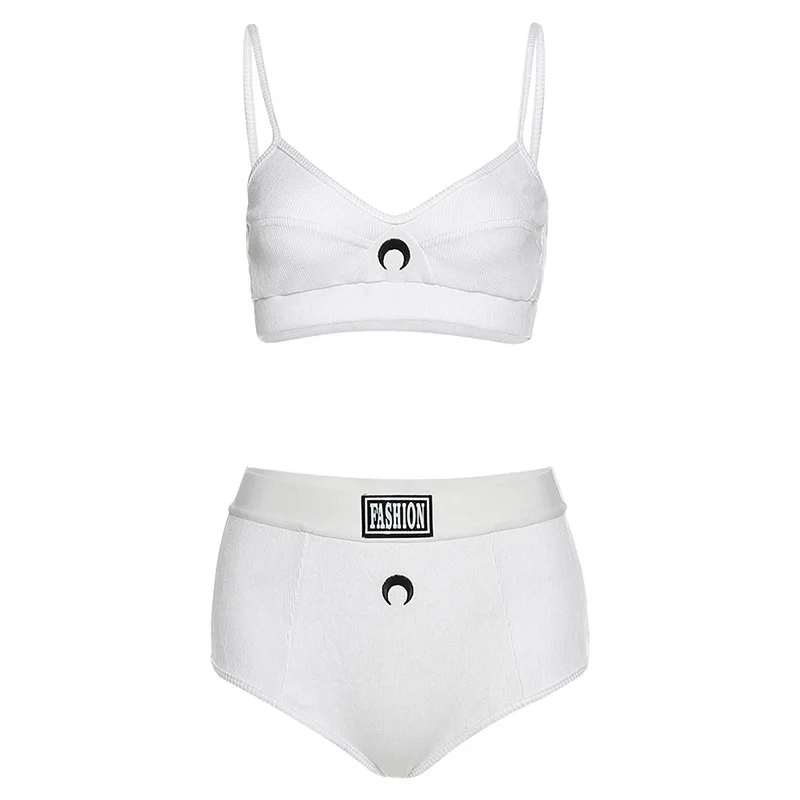 Домашний костюм женская пижама с вышивкой Луны и шорты летняя одежда для сна