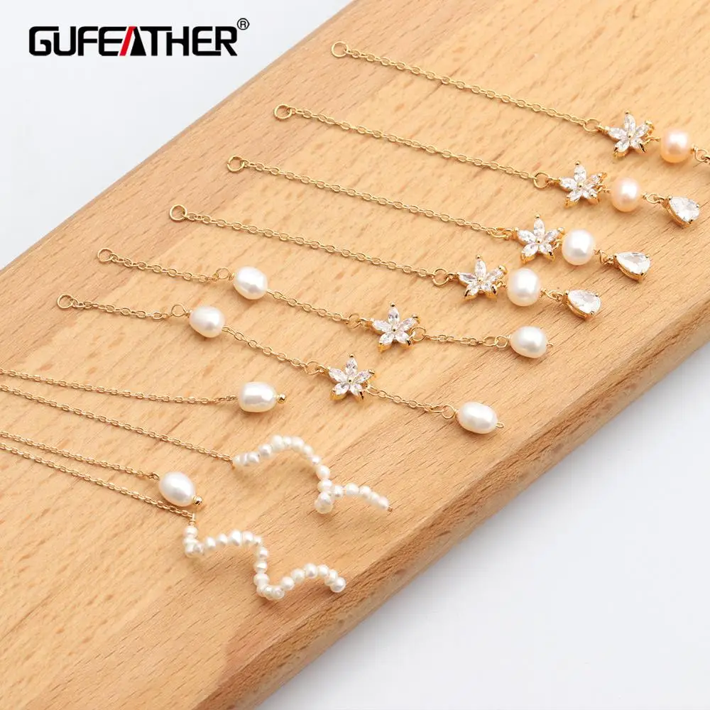 GUFEATHER M624 ювелирные аксессуары покрытое 18 каратным золотом 0 3 микрон натуральный
