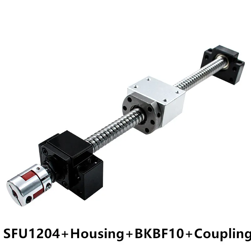 150 200 250 300 350 365 400 450 500 мм шариковый винт SFU1204 С Сторонником BK/BF10 Концевая обработка+ шарикоподшипник гайка+ муфта