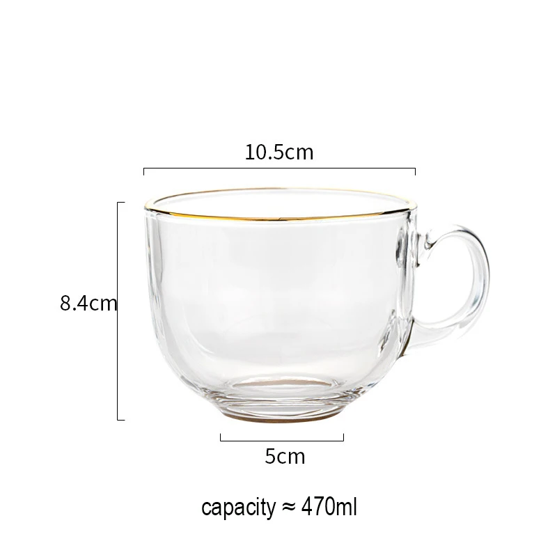 

Clear Glass Mugs, Big mugs/Large Cup/Jumbo Cereal Cup/Soup Bowls/Ice-cream Cup/Yogurt Bowls/Dessert Bowls/Creme Brulee Dish