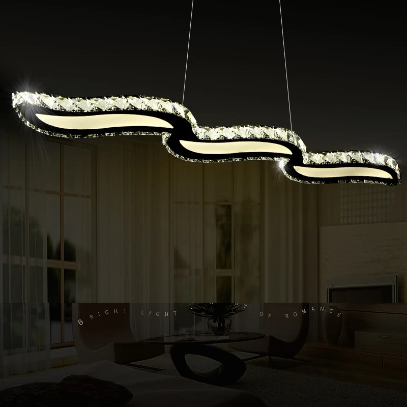 Светодиодные подвесные светильники современные хрустальные лампы для столовой
