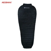 aegismax 2021 new nano black outdoor camping ultralight mummy white goose down winter sleeping bag nylon bag portable splicing