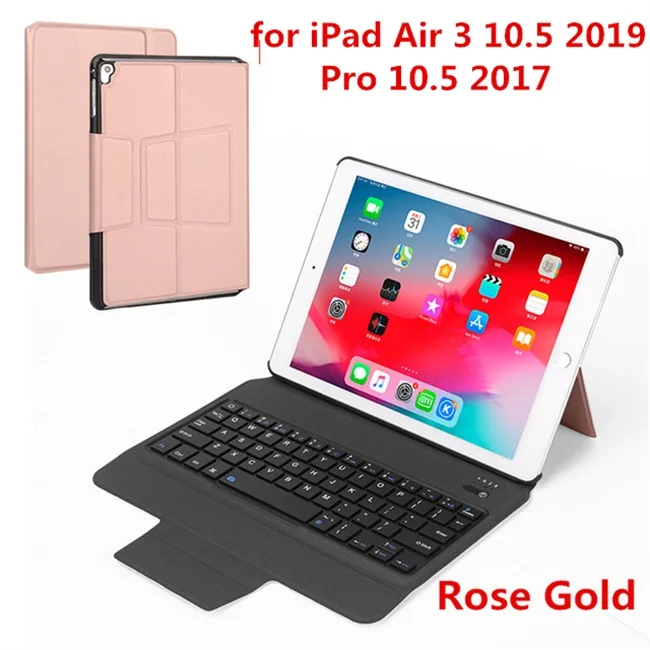 10.5-3rosegold Kemile ультра тонкий чехол-клавиатура для iPad 9,7 / Pro 9,7 Air 9,7 для mini 5 7,9 дюймов для iPad Air 3 10,5 Pro 11 12,9 чехол - Цвет: 10.5-3rosegold