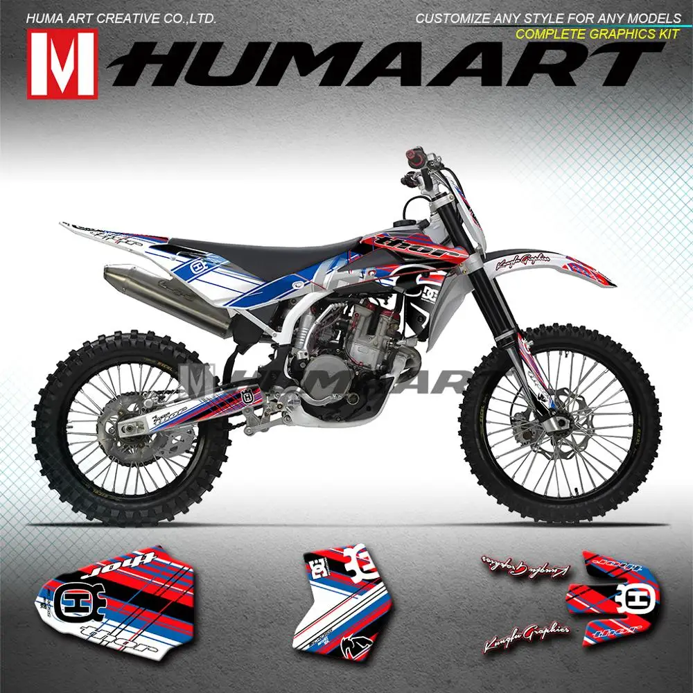 HUMAART MX Набор наклеек с графическим декором для Husqvarna TC TE SMR TXC 250 310 450 510 2008 2009 2010 2011 2012