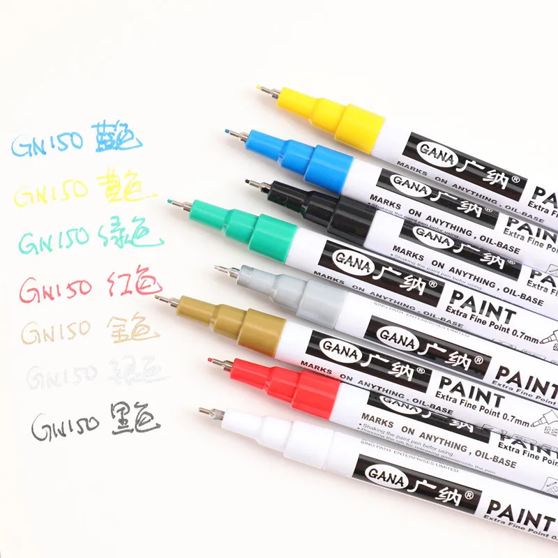 

1pcs Metallic Marker 8 Colors for Choose 0.7mm Extra Fine Point Paint Marker Non-toxic Permanent Marker Pen DIY Art Marker