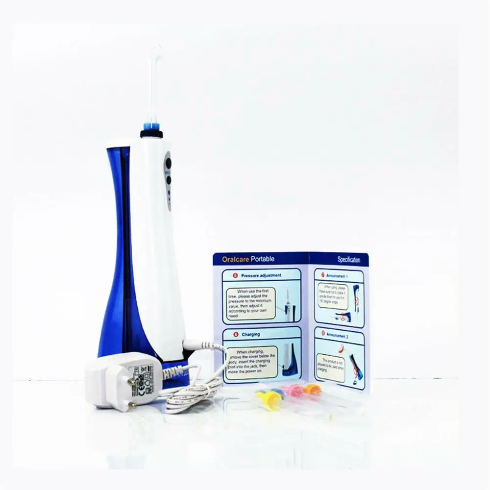 Waterproof Dental Flosser Water Pick Teeth Cleaner Cordless Cleaning Oral Irrigator with 4pcs Nozzles | Бытовая техника
