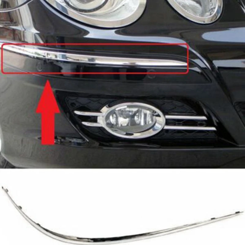 1 пара хромированные полосы для переднего бампера Mercedes W211 E320 E350 E550 E63 AMG 2118852321