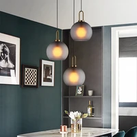 postmodern ins pendant lights luxury restaurant lamps nordic bar bedroom bedside glass ball hanging lamp