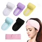 Женский Мягкий регулируемый обруч для волос, повязка для волос для мытья лица, косметическая повязка для женщин, женский аксессуар для макияжа, йоги, спа, ванны, душа