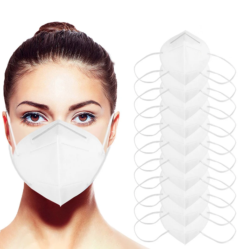 

200Pcs Face Masks Anti Dust Mascarilla 5-Layers Personal Protective Filtration Mouth Muffle Cover mondkapjes Vacuum Packaging
