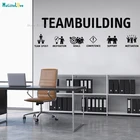 Teambuilding, Виниловая наклейка на стену, Переводные картинки, вдохновение команды, украшение для офиса, фрески для рабочих, съемный студийный Декор YT2223