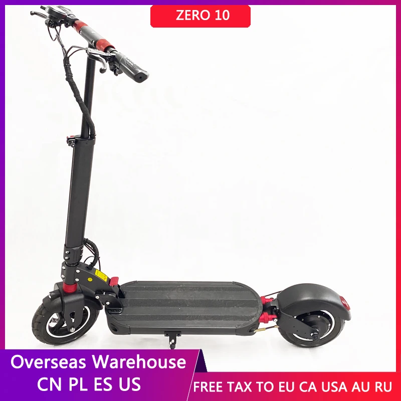 

2021 Zero 10 Scooter Single Motor 1000W 18.2Ah 52v CHICWAY GRACE Electric Scooter Skateboard Kick Two Wheel E-scooter Adult