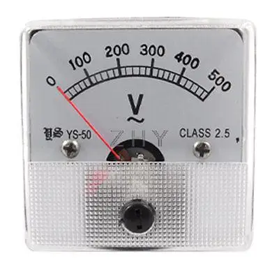 2 5% точность AC 500V Напряжение Вольт Панель встраиваемый вольтметр|Производство