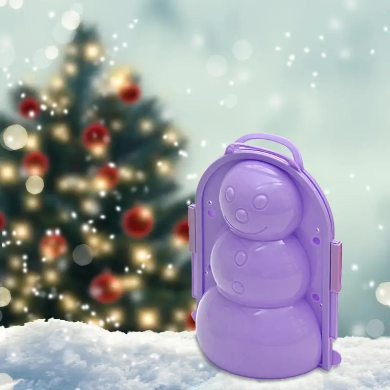 

3D Snowman Model Making Mold Winter Plastic Kids Toys 2021 Outdoor Funny Sports Tools Toys Snow Sand Maker Mould New Year Gifts