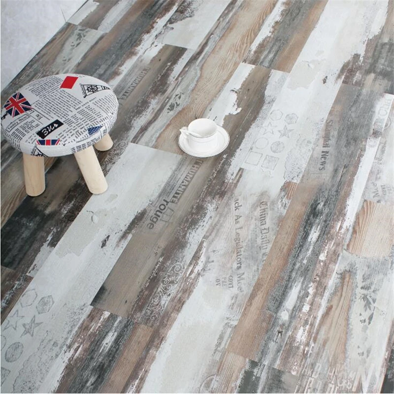 wellyu Thick wear-resistant waterproof floor stickers self-adhesive leather pvc creative | Обустройство дома