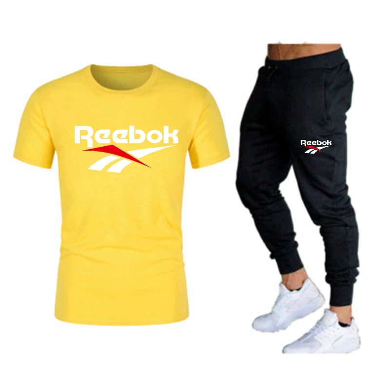 Мужской спортивный костюм из двух предметов повседневная брендовая спортивная