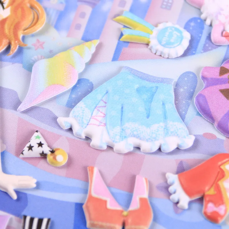 Милые наклейки для принцессы девочек 3D мультфильм наклейка ноутбука Kawaii детские